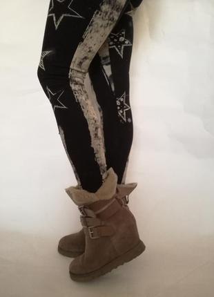 Красивые женские зимние ботиночки ash  (натуральная овчинка) легкие и удобные