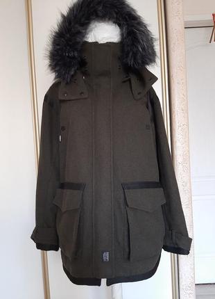 Теплое пальто куртка superdry