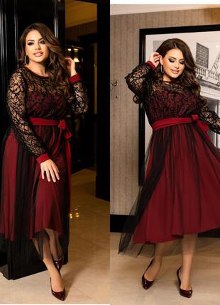 Плаття шикарне нарядне колір :чорний ,бордо