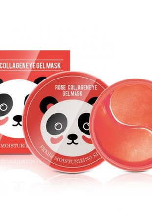 Гідрогелеві патчі sersanlove rose collagen eye gel mask з екстрактом троянди і колагеном 60 шт