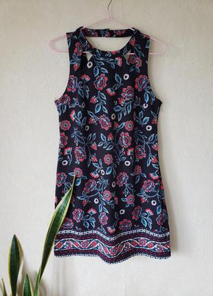 Платье с цветочным принтом hollister размер s5 фото