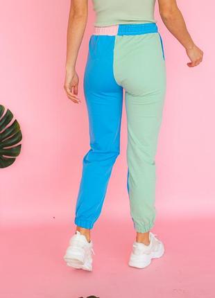 Женские штаны джогеры разноцветные