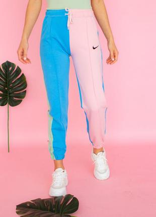 Женские штаны джогеры разноцветные