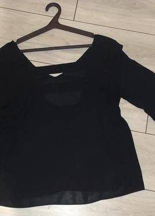 Шифоновая блуза zara basic, p. l