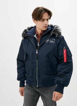 Зимний бомбер cwu spaceman hooded jacket