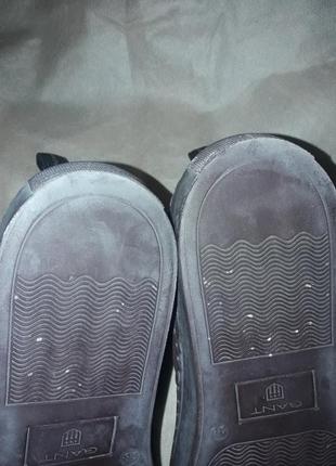 Gant замшевые ботинки  женские на осень весну бардовые 386 фото