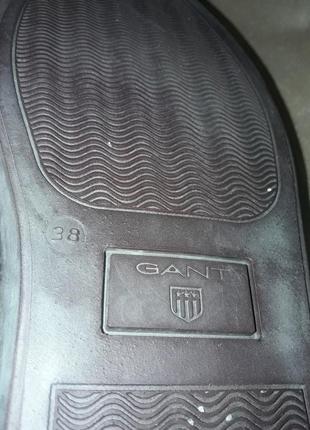 Gant замшевые ботинки  женские на осень весну бардовые 387 фото