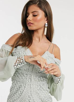 Платье asos design  кружева!8 фото