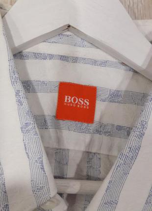 Оригинальная рубашка в полоску hugo boss2 фото