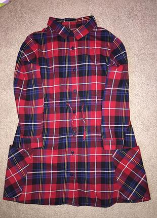 Платье рубашка zara