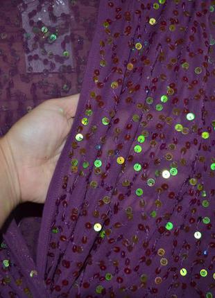 Платье расшитое паетками! кимоно asos,6 фото