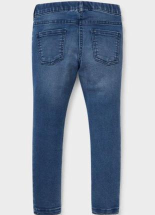 Брендовые  джинсы джеггинсы для девочки c&a сердечка с пайетки2 фото