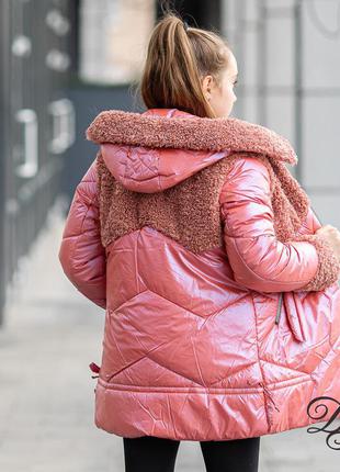 Зимова куртка для дівчинки5 фото