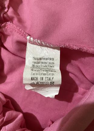 Рожеві італійські віскозні шорти6 фото