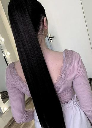 Афрохвіст афрорезинка хвіст на резинці накладний хвіст