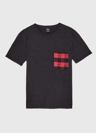 Zara man футболка pocket t-shirt1 фото