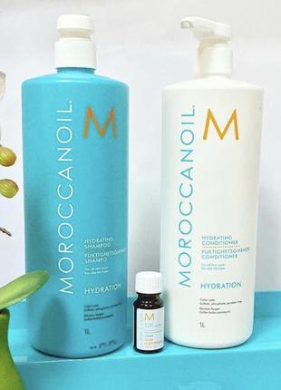 Набор увлажняющий moroccanoil по 1 л +подарок