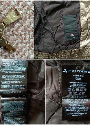 Peuterey жіночий пуховик з хутром кролика оригінал (40 - s)9 фото