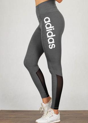 Легінси тайтсы adidas desing 2 move high-rise logo antrenman tayti du2300 для тренувань