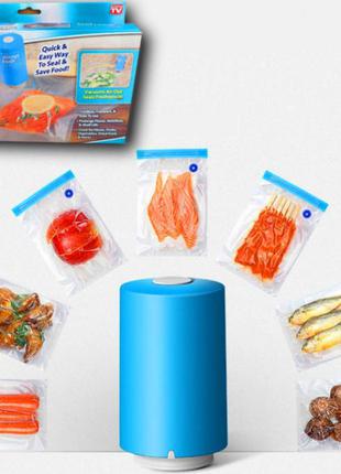 Вакуумний пакувальник для їжі vacuum sealer always fresh, вакуумні пакети для їжі1 фото