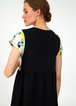 Стильная ночная рубашка, домашнее платье  ellen "lemonade" на пуговицах.2 фото