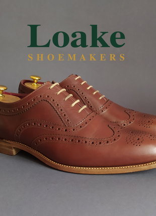 Туфлі-оксфорди броги loake fearnley 44р.