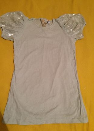 Футболка с пайетками s 36