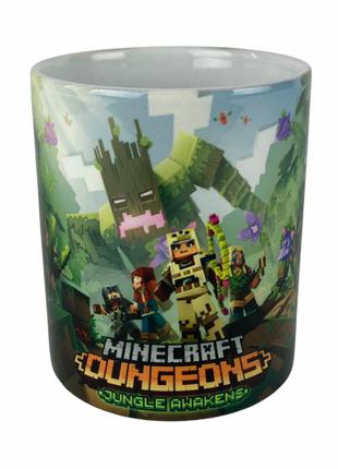 ● детская чашка - майнкрафт / minecraft джунгли ● разные принты