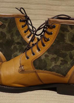 Стильные комбинированные кожаные ботинки ted baker comptan boots 44 р.7 фото