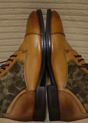 Стильные комбинированные кожаные ботинки ted baker comptan boots 44 р.8 фото