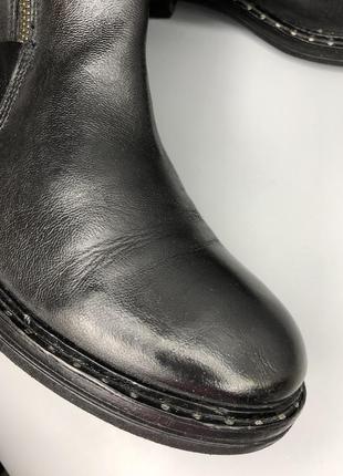 Wrangler демисезонные грубые ботинки полусапожки кожаные берцы байкерские сапоги4 фото