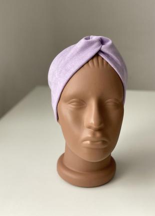 Повязка «чалма» из экозамши2 фото