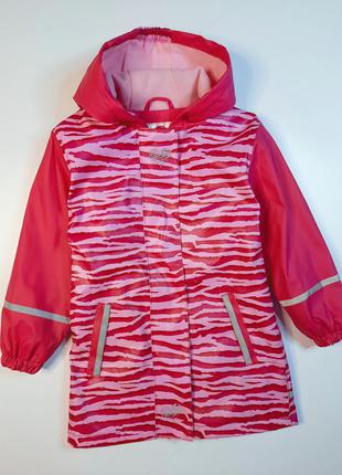 Непромокаемая длинная куртка плащ на флисе2 фото