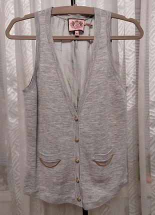 Juicy couture жилетка меринос шерсть s m