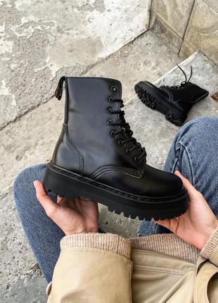 Ботинки женские dr. martens jadon теплые зимние черевики жіночі др мартенс мартенсы мартенси зимні8 фото