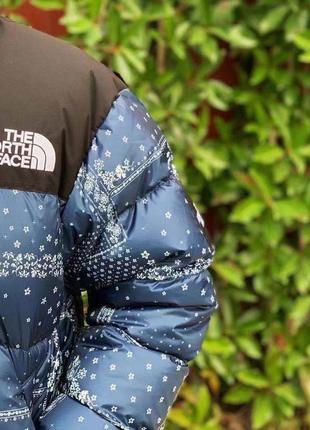 Пуховик tnf 700 bandana dark blue6 фото