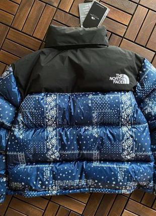 Пуховик tnf 700 bandana dark blue2 фото