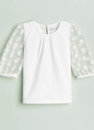 Шикарная блуза reserved бирка 110 см