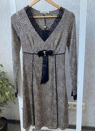 Женское платье sogo леопардовый принт