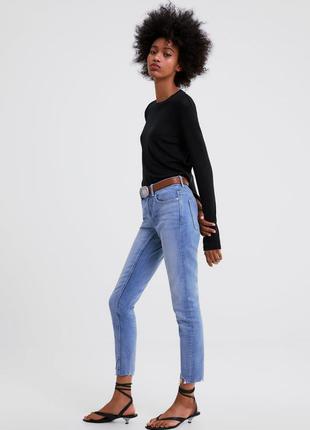 Шикарные прямые mom джинсы zara с завышенной талией/новая коллекция4 фото