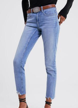 Шикарные прямые mom джинсы zara с завышенной талией/новая коллекция2 фото