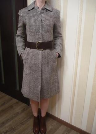 Пальто классическое с поясом oggi р-р 42-44 (s)