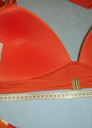 Верх от купальника раздельного размер 56 / 22 бюст d низ плавки 48 / 14 кирпичного цвета оранж8 фото