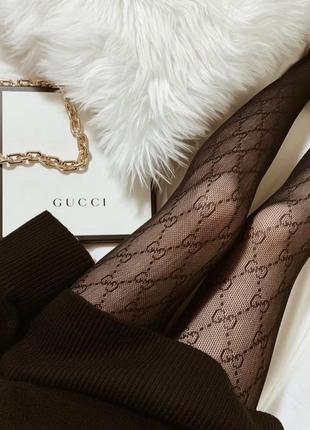 Колготки в стилі gucci з лого