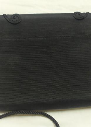 Винтажная тканевая сумочка с расшивкой канвой4 фото