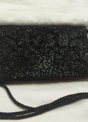 Винтажная сумочка расшитая бисером. ручная работа