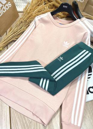 Дуже класні зелені лосини від adidas originals, оригінал🖤⠀6 фото