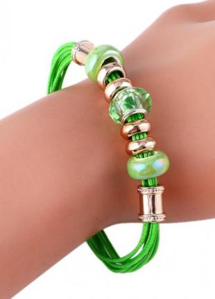 🏵️стильний браслет з шармами, новий! арт. 9411