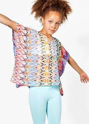 Легка туніка вишита блуза на дівчинку boohoo kids2 фото