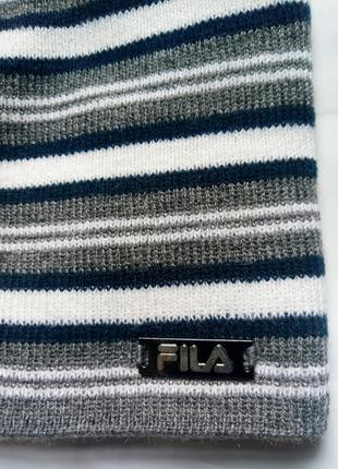 Нова шапка fila fine stripe beanie w2 фото